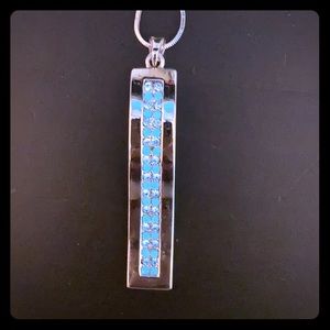 Turquoise blue necklace pendant
